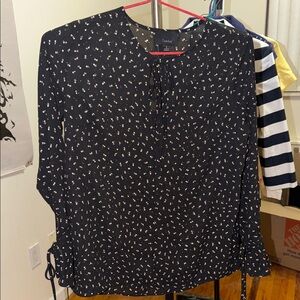 Lumiere Black Floral Blouse